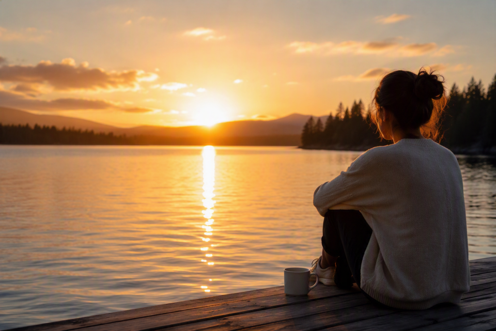 A calm, unhurried sunset scene representing the things worth letting go of before Sabbath begins